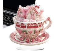 Figure Della Casa Della Di Caffè Di San | Decorazione Della Scrivania Della Di Caffè Di San - Decorazione Di Giorno 2D Per La Scrivania Di San V