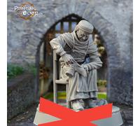 Figure Di Abitanti Medievali Calzolaio Con Sedia - Modelli 75mm TPGEO