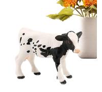 Figure di animali da allevamento di mucche - Giocattoli realistici della mucca Holstein - Giocattolo educativo per l'apprendimento degli animali della fattoria, giocattolo della fattoria, decorazione