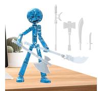 Figure Di Azione Snodabili | Decor Da Scrivania Snodabile Collezionabile - Figurina Stick Assemblata Giocattolo per Bambini | per Bambini Collezionisti Adolescenti Amici Casa Studio Scrivania Vetrina