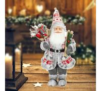 Figure di Babbo Natale Bambola di peluche in piedi Scena della finestra di