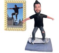 Figure di Bobbleheads personalizzate, fatte a mano, scultura della testa di Bobble dell'immagine, corpo completo, alta somiglianza, regalo divertente e unico