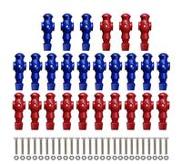 Figure di calcio balilla - Calcio balilla Uomo Giocatore | fooseball Uomini | 2 colori Tabelle Calcio Uomini | 26x Foosballs Componenti Giocatore di gioco, Parti di ricambio per palloni da calcio