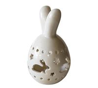 Figure di Coniglio di Pasqua - Lampada di Pasqua in ceramica a forma di coniglio,Lampada decorativa per supporto della finestra | Per casa, davanzale della finestra, centro del tavolo, festa