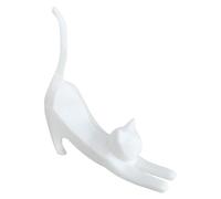 Figure di gatto, fermalibri per gatti decorativi, scultura carina in di gambe estensibili, decorazione della biblioteca per la decorazione della casa di Natale, bagno, giardino, comodino