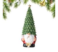 Figure di nani luminosi, nani 'albero di Natale, statuette nane per decorare il giardino, illuminare lo svedese con un cappello 'albero di Natale, statuette da collezione per la