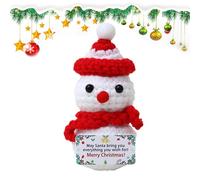 Figure di Natale in miniatura,Figure da collezione in miniatura | Bellissime figure decorative all'uncinetto di supporto emotivo - Piccole decorazioni da tavolo figurine decorazione domestica p