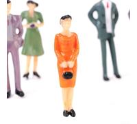 Figure di persone modello in plastica 50Pcs 1 32 scala per migliorare layout e paesaggi del treno