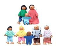Figure di piccole persone: graziose bambole in miniatura in legno, dolce fa | Figure di case delle bambole Bambole per bambini Ragazzi Ragazze Bambini Asilo Compleanno Natale Capodanno Scuola