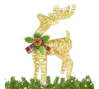 Figure di renna di Natale, statua luminosa per vacanze e mostre stagionali, decorazione di cervi di Natale con luce a LED, statuetta con facile posizionamento per la vita familiare