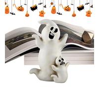 Figure Di Resina di Halloween - Miniature di Halloween | Mini Figure Di Hallloween | Spooky Witch Black Cat Pumpkin Ghost Resin Figurine Statua | horror | Moneta Da Tavolo
