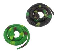 Figure di Serpenti Elastici in Gomma,Serpente di Gomma Elastico,Serpenti di Gomma Finti Realistici,Serpente Giocattolo Di Gomma,per Spaventare Gli Uccelli, Scherzi, Festa di Halloween,2 Pezzi