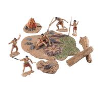 Figure Di Set Di Giochi Figure Di Personaggi-piccoli Di Animali Antichi Persone Primitive | D'azione Di Modello Per Decorazioni Da Giardino, Bonsai, Compleanno E Decorazio