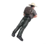 Figure di treno modello per layout in scala HO, agricoltore dipinto e pastore persone per simulazione di scene agricole, accessori per ferrovia in PVC, 1 confezione (ZQ373)