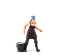 Figure dipinte di pastore contadino in scala HO modello persone realistiche pose in piedi per layout treno scena fattoria accessori diorama (ZQ714)