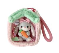 Figure Display Pouch - Clear Carrying Plush Doll Protector | Portable Hanging Storage Bag For Anime Dolls & Cotton Dolls | Dustproof Cartoon Ita Bag, Student Toy Collection - For Travel, Dorm, Home, A