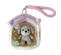 Figure Display Pouch - Clear Carrying Plush Doll Protector | Portable Hanging Storage Bag For Anime Dolls & Cotton Dolls | Dustproof Cartoon Ita Bag, Student Toy Collection - For Travel, Dorm, Home, A