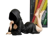 Figure femminili | Scultura d'arte Donna mascherata, Piccola resina statua, decorazione misteriosa estetica moderna per l'ingresso della camera da letto alla casa