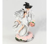 Figure GOKU e CHICHI Dragon Ball Z coppia sposi decorazione matrimonio 2 modelli