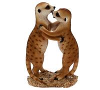 FIGURE IN RESINA ARREDO GIARDINO STATUINA LEMURI INNAMORATI