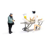 Figure in scala 1:64 in resina Vedi un dottore dipinto a mano per il layout