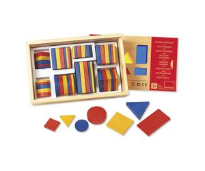 Figure Logiche in Legno - Gioco Educativo per Forme, Colori e Insiemi