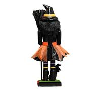 Figure nutcracker per Halloween, schiaccianoci soldato, decorazione per la casa, decorazione per la casa, decorazione per la collezione in legno, dipinta a mano, decorazione per scaffali, centrotavola