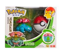 Figure POKEMON con POKEBALL UFFICIALI TAKARA pikachu + 11 personaggi