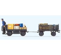 Figure Preiser H0 (10256): Carretto Elettrico Con Autista