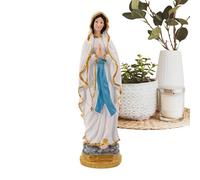 Figure Religiose | Statua Cattolica Beata Madre in Resina - Scultura Artigianale 29 Cm Per Decorazione Casa Ingresso Preghiera Chiesa Giardino Interno Sala