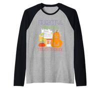 Figure spaventose tratta in assegno contabile Halloween Maglia con Maniche Raglan