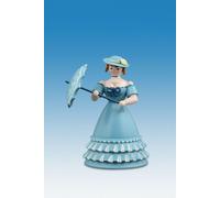 Figure Tutto L'Anno Biedermeierfrau Blu Con Schermo Altezza 12 CM Nuovo Figura