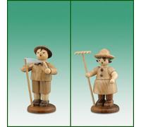 Figure Tutto L'Anno Coppia Contadini Con Falcetto E Rastrello Natura Altezza Ca