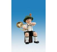 Figure Tutto L'Anno Musicista Seduto Con Parforcehorn Altezza 7cm Neu Primavera