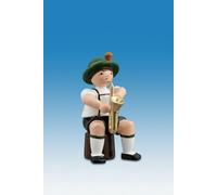 Figure Tutto L'Anno Musicista Seduto Con Sassofono Altezza Ca 7cm Neu Primavera