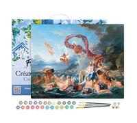 Figured'Art Dipingere con i Numeri con Telaio - Paint by Numbers Il trionfo di Venere - Francois Boucher, Kit Completo, Hobby Creativi - Quadri fai da te 40x50cm Tela Già Incorniciata