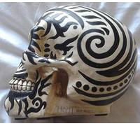 Figuren-Shop.de Salvadanaio a Forma di Teschio Maori RAM