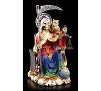 Figuren Shop GmbH La Santa Muerte Personaggio Arcobaleno Sedile - Scheletro Grim Reaper Messico Fortuna Amore