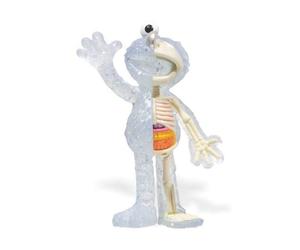 Figures Mighty Jaxx - XXRAY (Elmo - Clear Glitter) Vinyl Art Collectible / NUOVO