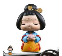 Figures, Resin Dashboard with Wobbling Heads, Decorative Miniature Collectibles for Home Interior Fireplace Desktop Wall Display Showcase Room Setup, 1.57x1.57x3.54 Inches