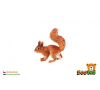 Figuretta di scoiattolo in plastica 9 cm