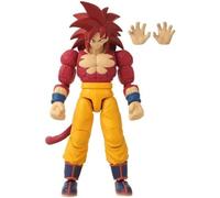 Figurina Bandai Dragon Ball Super Saiyan 4 Goku 17cm con Mani Interchangeabili
