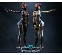 Figurina Black Widow In Stampa 3D In Resina 18Cm (Non Dipinta)