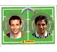 figurina calcio Biglie 1997 # 35 Delli Carri/Del Piero Piacenza/Juventus