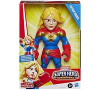 Figurina Captain Marvel Super Hero Adventures 25 Cm Mega Mighties Hasbro NUOVO