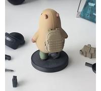 Figurina Capybara - statua animale in miniatura magnetica 3D, giocattolo da scrivania e ornamento da collezione | Accento di decorazione per la casa creativa per soggiorno, display sugli scaffa