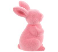 Figurina con coniglietta rosa Scarino scultura di coniglio statue di