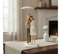 Figurina Coppia Matrimonio Materiale in Resina Statuetta Sposi