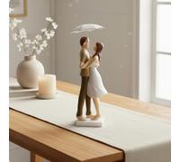 Figurina Coppia Matrimonio Regalo di Nozze ideale Statuetta Sposi per Fidanzati