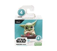 Figurina da collezione Star Wars Hasbro Grogu Serie 4 4 cm blister trasparente Verde - Nouvo
